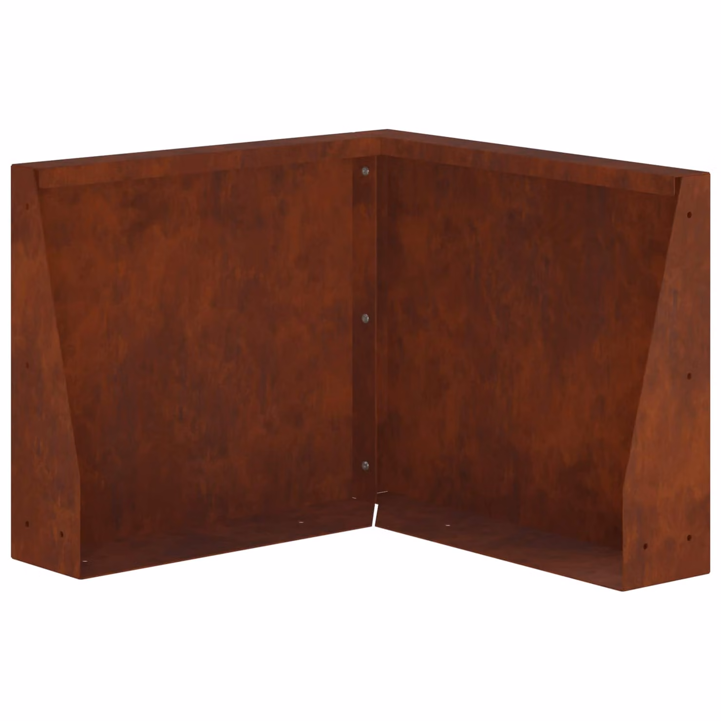 L/P/H: 50 x 50 x 40 cm vivaXL Letto rialzato in acciaio Corten colore ruggine marrone