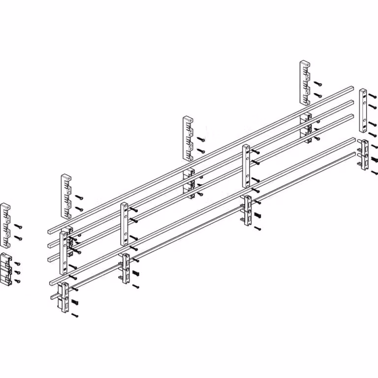 Modulo barra collettrice ABN profonda 5FB/3RE 60 mm con CU 12x10 mm, a 5 poli, EBM 70 mm MTSC53735
