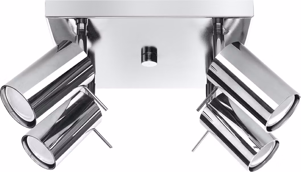 Lampada da soffitto TORQUE cromata 4xGU10x40W in metallo, dimensioni: 15x25x25 cm, IP20, Pure Lume