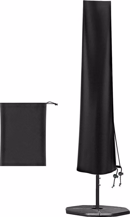 Copertura per ombrellone da giardino – impermeabile – tessuto Oxford 420D – diametro 2–4 m – grande copertura protettiva per tavoli da terrazza – protezione per ombrellone – 9–11 piedi – H 190 x 30/50 cm