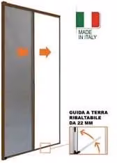 Zanzariera a Rullo Laterale Struttura in Alluminio Marrone 160 CMX250H