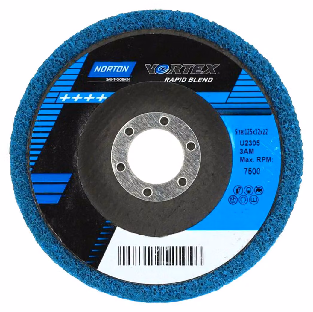 Disco abrasivo Norton Rapid Blend Vortex U2305, 125x6 mm
