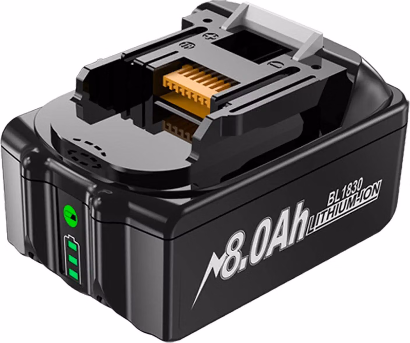 Batteria ricaricabile, capacità 8000mAh, dotata di caratteristiche di sicurezza, confezione singola (1 batteria da 8000Ah)