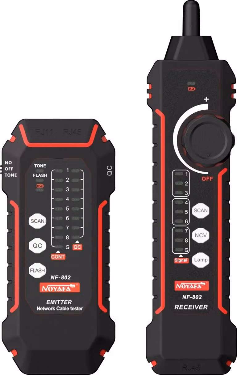Tester per cavi di rete, test multifunzionale per cavi, indicatori LED, NF-802