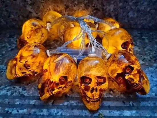 Decorazione di Halloween con 10 luci LED e cavo da 15 m, per interni