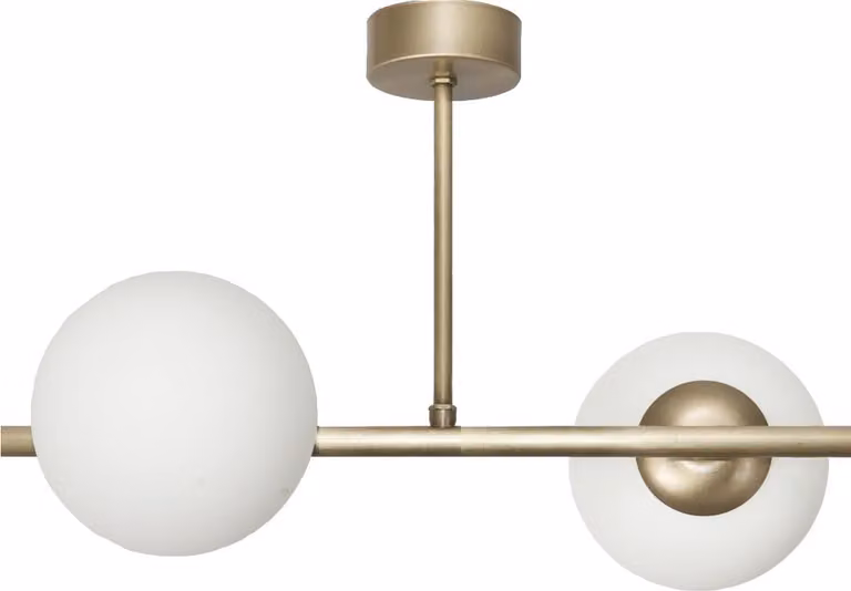 Lampada da soffitto Lampadario Paralumi in vetro Sfere E14 LED Titan Patina 14-908