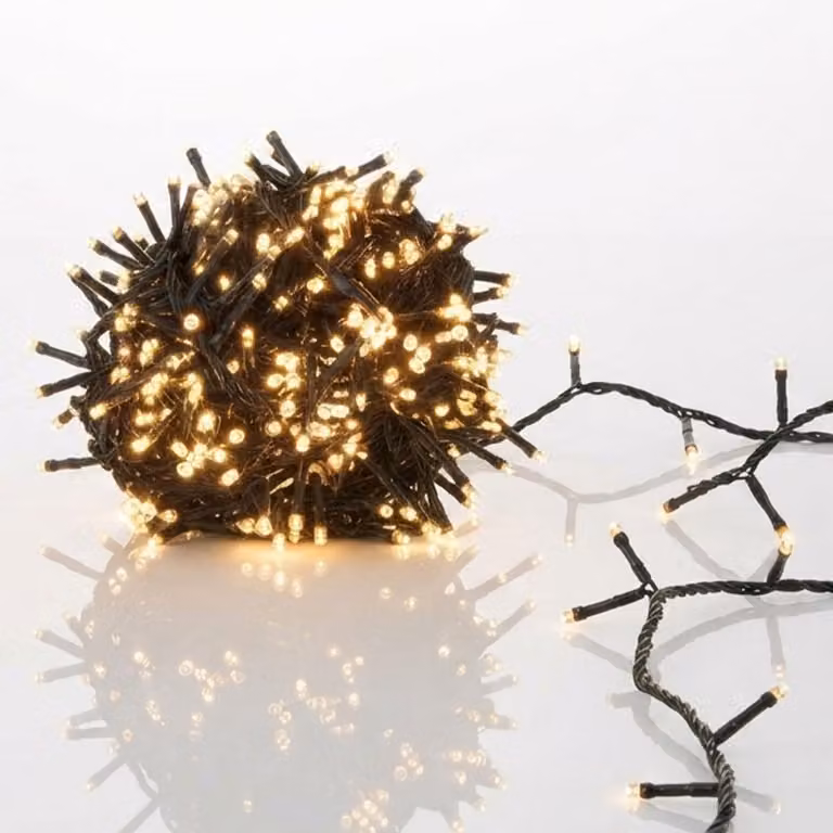 Luci LED da fata EXTRA bianco caldo - 14 m / 700 LED - Illuminazione per decorazione albero di Natale per interni ed esterni