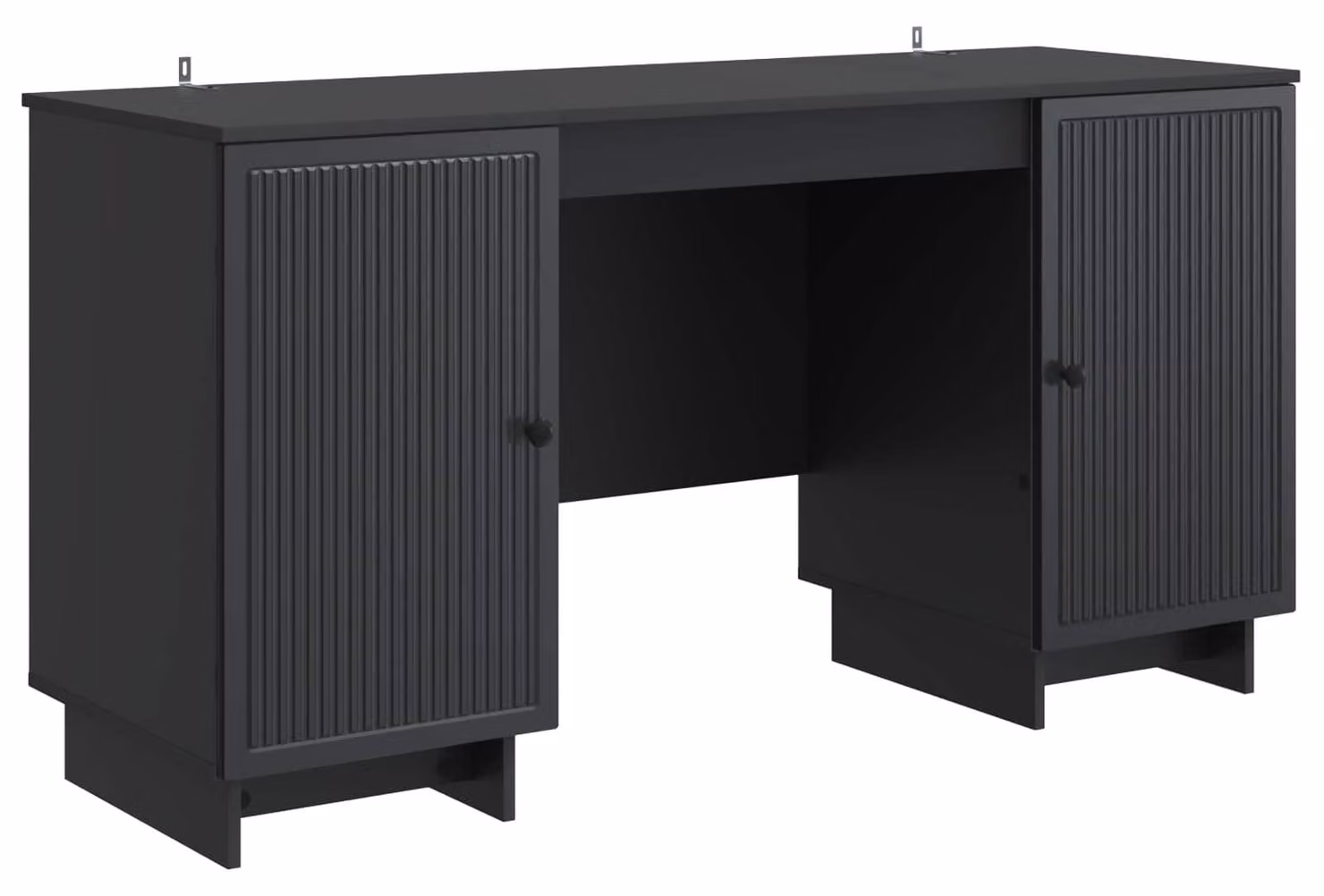 Scrivania Nero Legno ingegnerizzato 142,5 x 50 x 75 cm