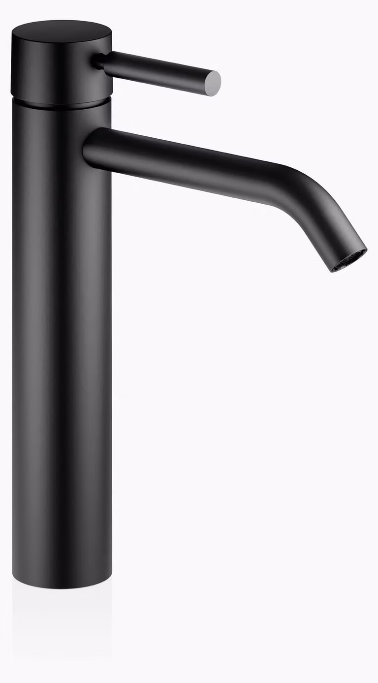 Dornbracht META Mitigeur monocommandé pour lavabos avec pied surélevé, sans garniture d'écoulement, saillie 165mm, 33539660-33, 33539660-33
