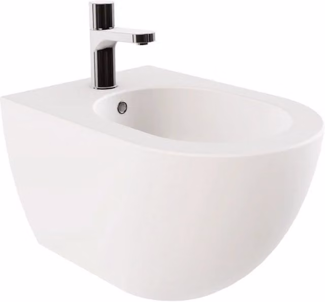 Bidet Sospeso Azzurra Ceramica "Comoda" Bianco Lucido