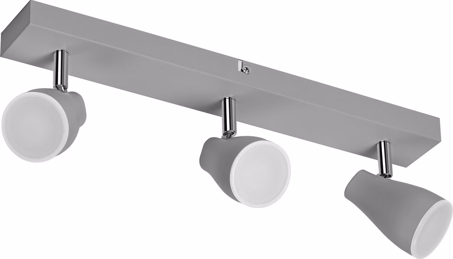 OSRAM LED SPOT PEAR Faretto GU10, grigio, 3X4,3W, 1050lm, 444mm, colore della luce bianco caldo, testa della lampada regolabile, installazione semplice, possibilità di combinazione con lampade GU10 intelligenti, IP 20, 2700K