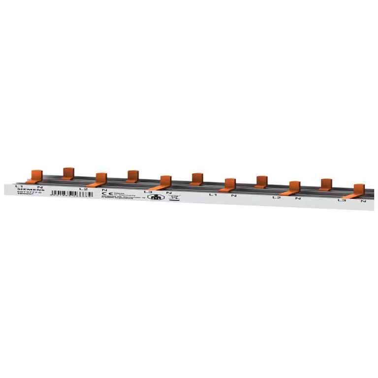 Guida a perni Siemens compatta, collegamento 10 mm² 3p/N, modulo compatto 1 TE + relè ausiliario 5ST37770