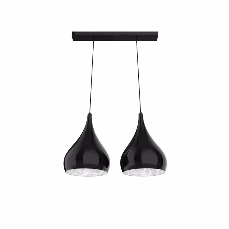 Lampada A Sospensione Calice Lineare X2 Bicolore Lucida