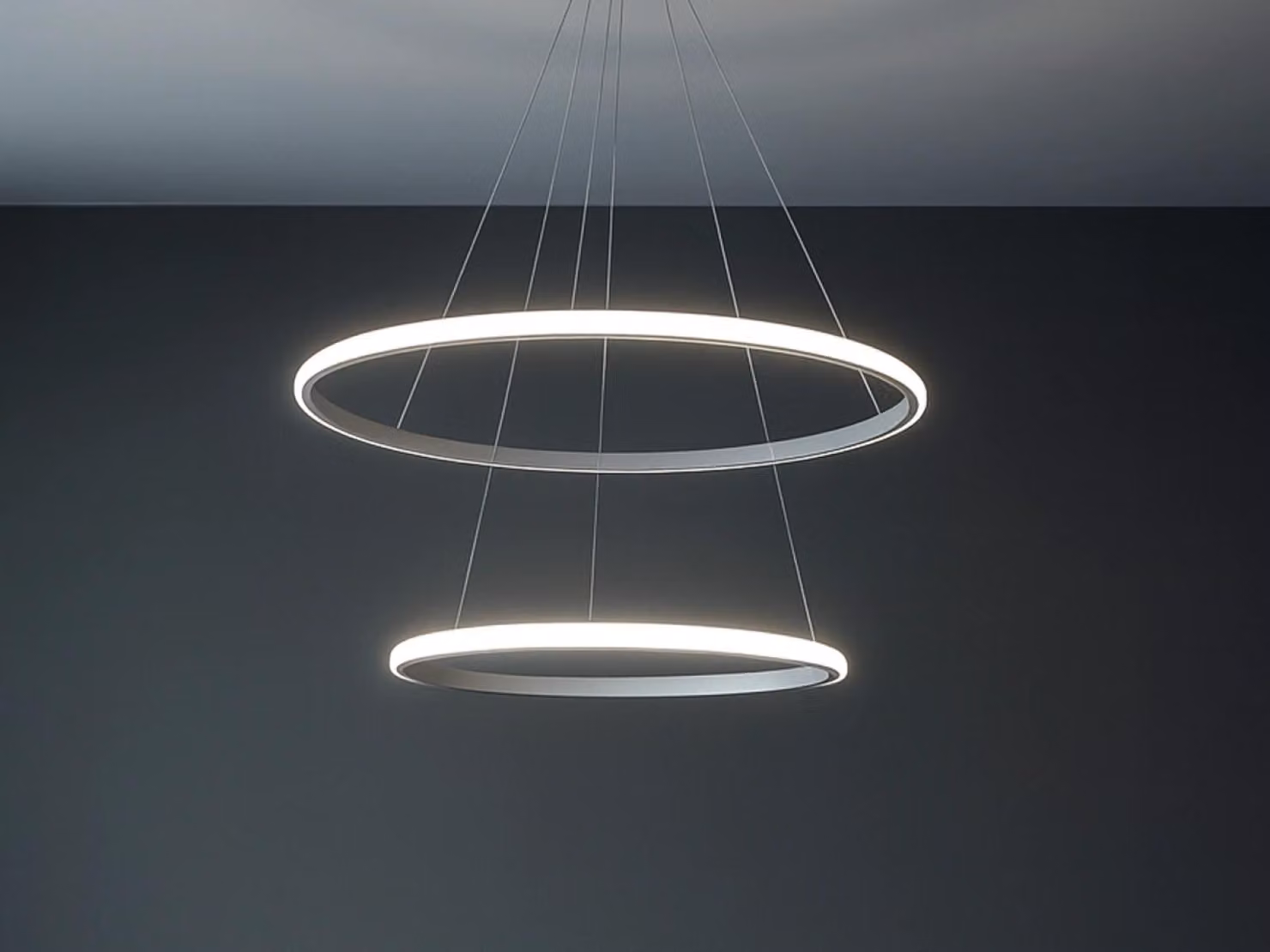 Lampada a sospensione a LED con telecomando, 55W - TB2301/W