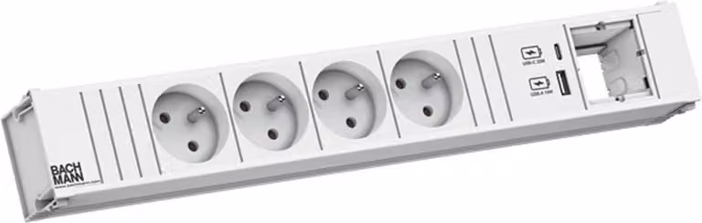 Bachmann Coni 4Xute 1Xusb A/C 22W 1Xcm 0,2M Gst18 Ral9010