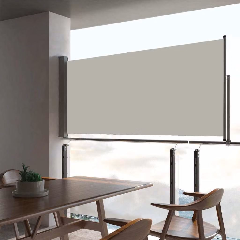 Maison Exclusive - Tenda da sole laterale estensibile, 60x300 cm, color crema