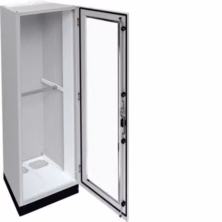 Quadro elettrico universale, IP55, classe di protezione I, 1850x550x400+100 mm (base), sportello trasparente FR22V1 HAGER