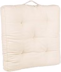 Cuscino da pavimento Bizzotto MAYURI Beige L/P/H: 60 x 60 x 10 cm
