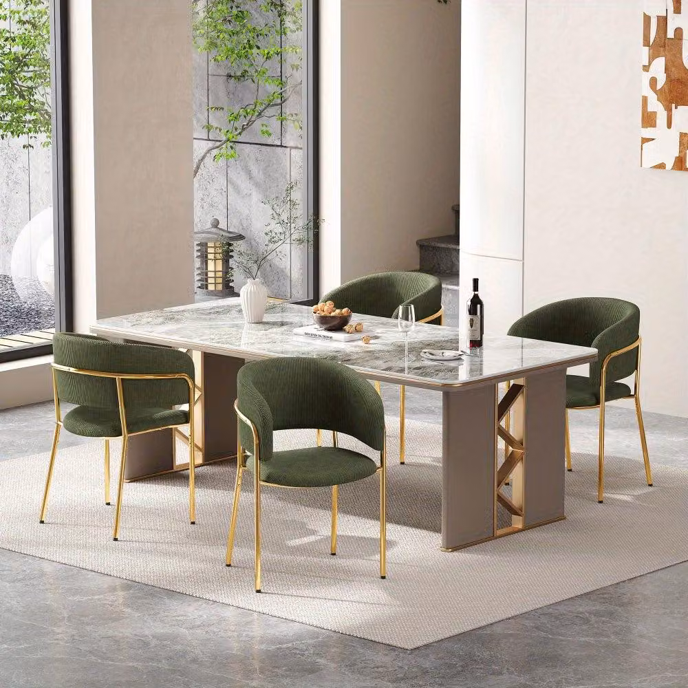Sedie - Sedie da pranzo - Sedie di design - Sedie per il soggiorno - Sedie da ufficio - Set da 4 - Tessuto a coste in velluto a coste