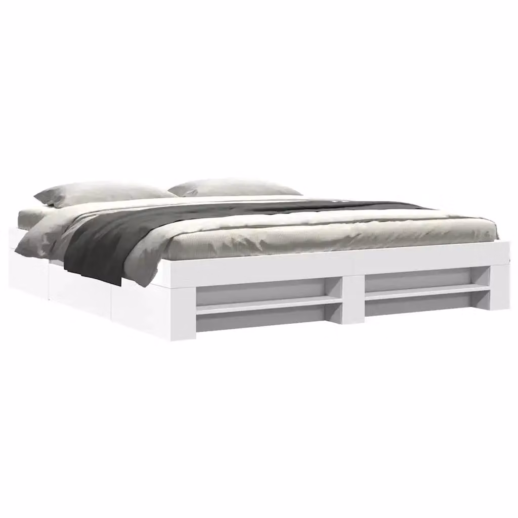 vidaXL Giroletto Bianco in Legno Multistrato 200x200 cm – 2