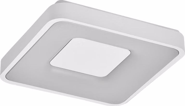 OSRAM Orbis Piana Lampada da soffitto a LED 380 mm, 24 W, 3000 K bianco caldo, Click-DIM, bianco, metallo, IP20
