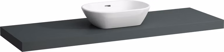 LAUFEN LANI Plan de toilette, une découpe au centre, 1570x495x65mm, H4046911122661, H4046911122661