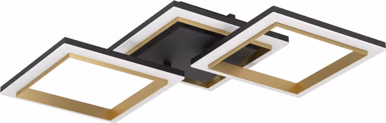 CALLIERA lampada da parete/soffitto Illuminazione - L59,5 x L31 x H9 cm - nero, ottone - IP20