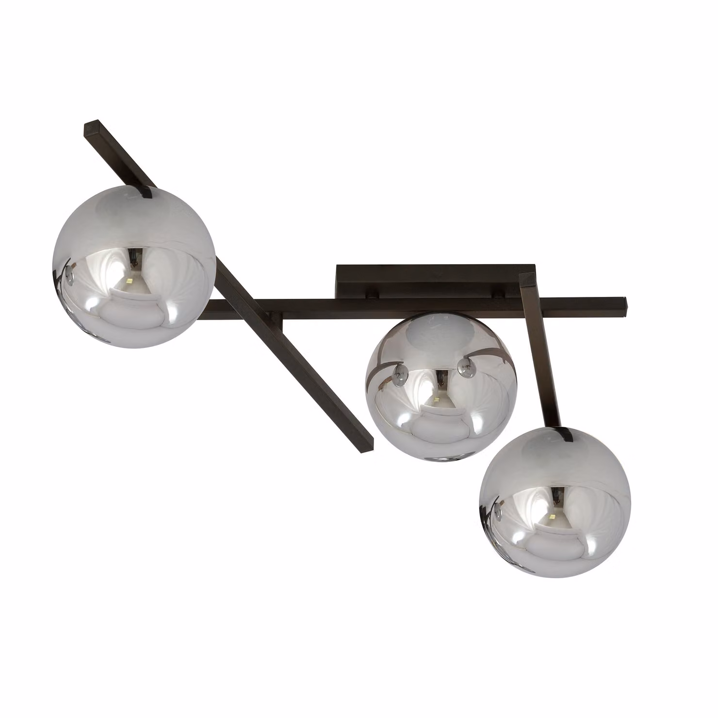 Lampada da soffitto Emibig 3xE14 40W SMART 3 NERO/GRAFITE 1104/3
