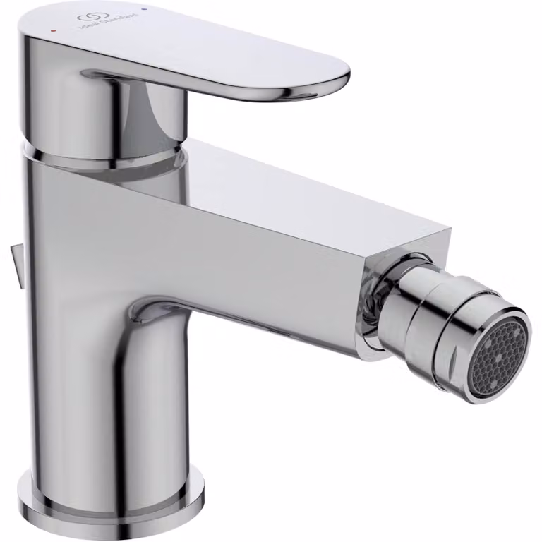 Rubinetto per bidet, modello Cerafine O, miscelatore monocomando, cromato, portata 5 l/min