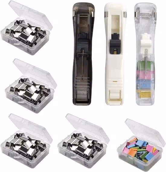 Dispenser per fascette, 3 pezzi, acciaio inossidabile, portatile, 250 fascette