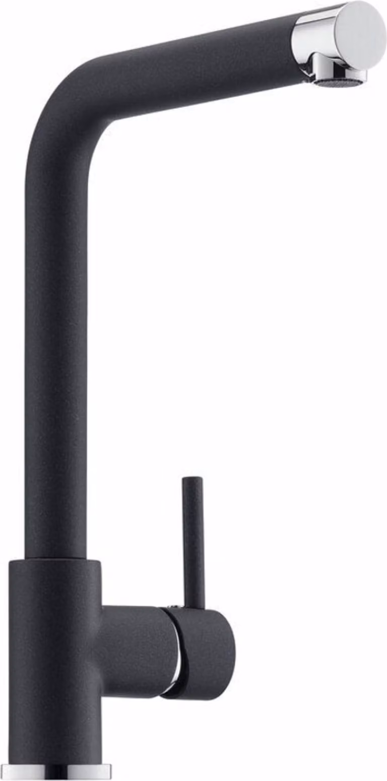 Miscelatore NABER GRAMIX 1 in NERO con bocca fissa / Miscelatore da cucina / Miscelatore monocomando