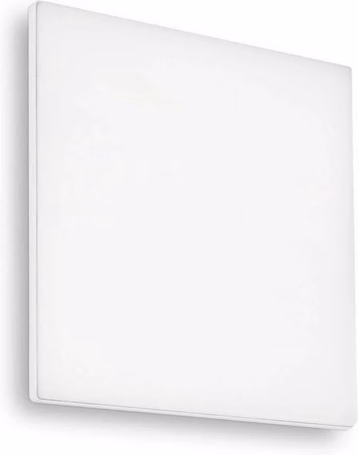 Plafoniera Quadrata Moderna IDEAL LUX in Alluminio e Plastica Bianca con LED 4000K – 1