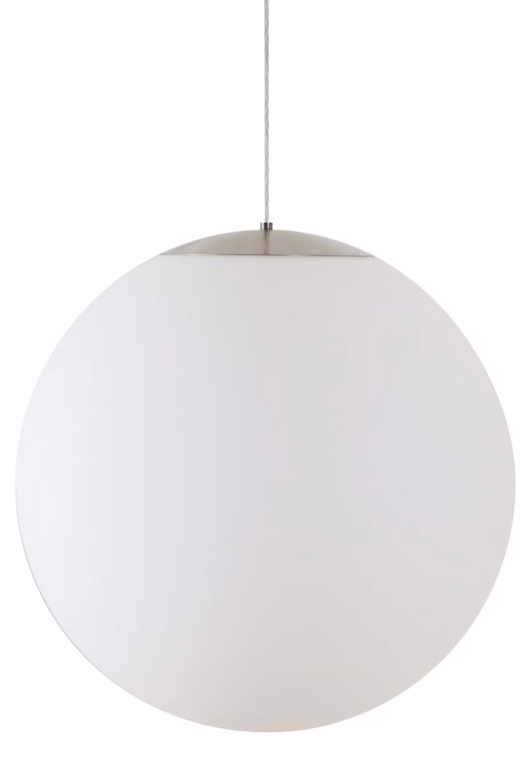 OSMONT ISI60278 ISIS S5 PM-M HP Lampada a sospensione in plastica, acciaio inossidabile spazzolato / bianco, grado di protezione IP40, 3000 K, LED da 65 W