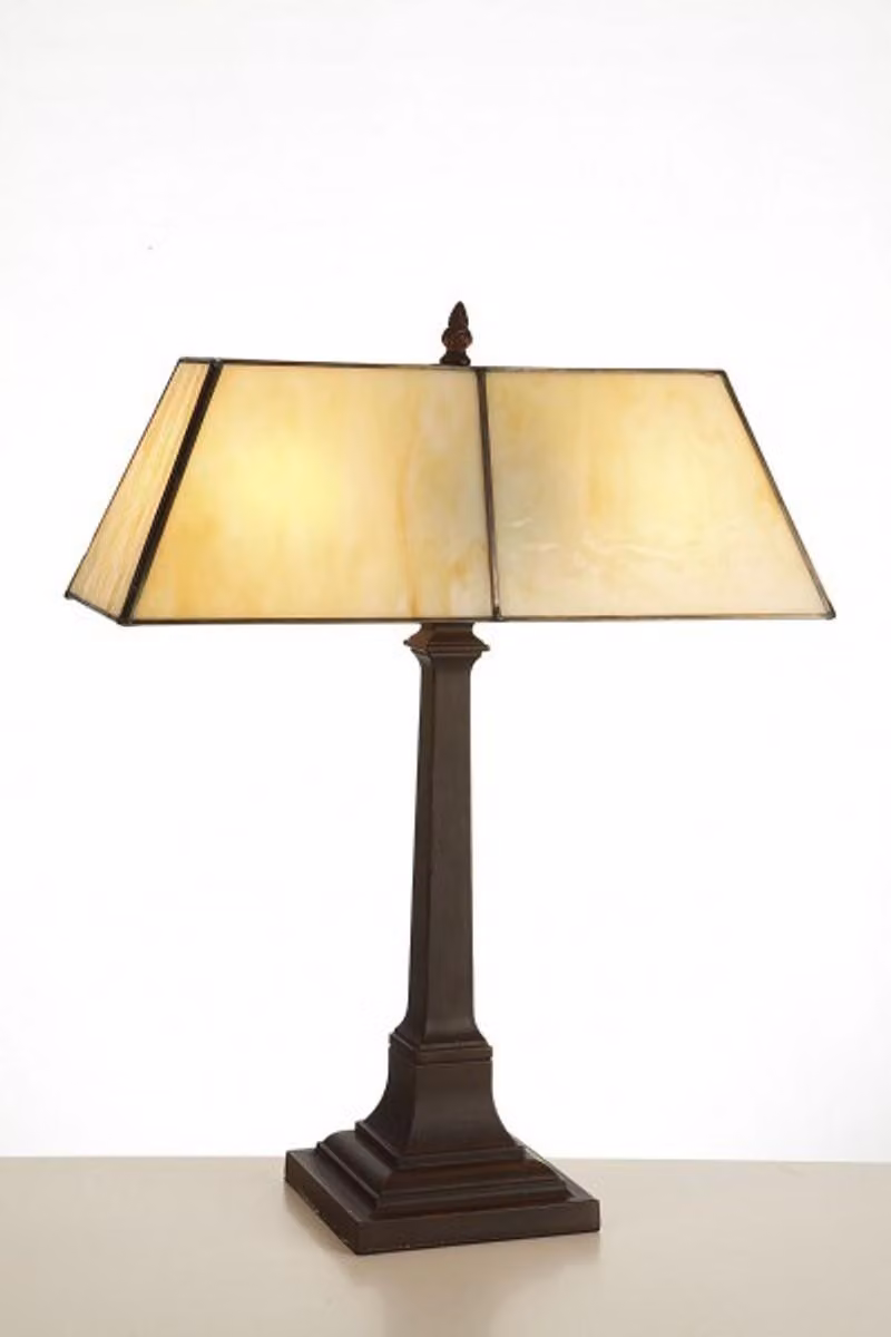 Lampada da tavolo "Casa Padrino Tiffany", stile Art Nouveau, colorata, altezza 50 cm, larghezza 40 cm