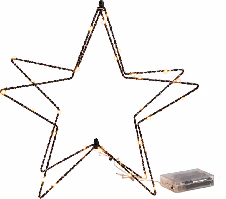 STELLA LED con 38 LED - circa 25 x 30 cm
