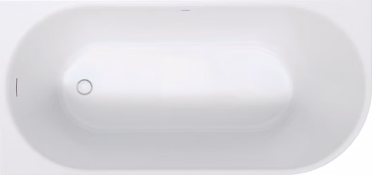 Baignoire Duravit DuraSenja, blanc, angle à gauche, 700576000000000, 700576000000000