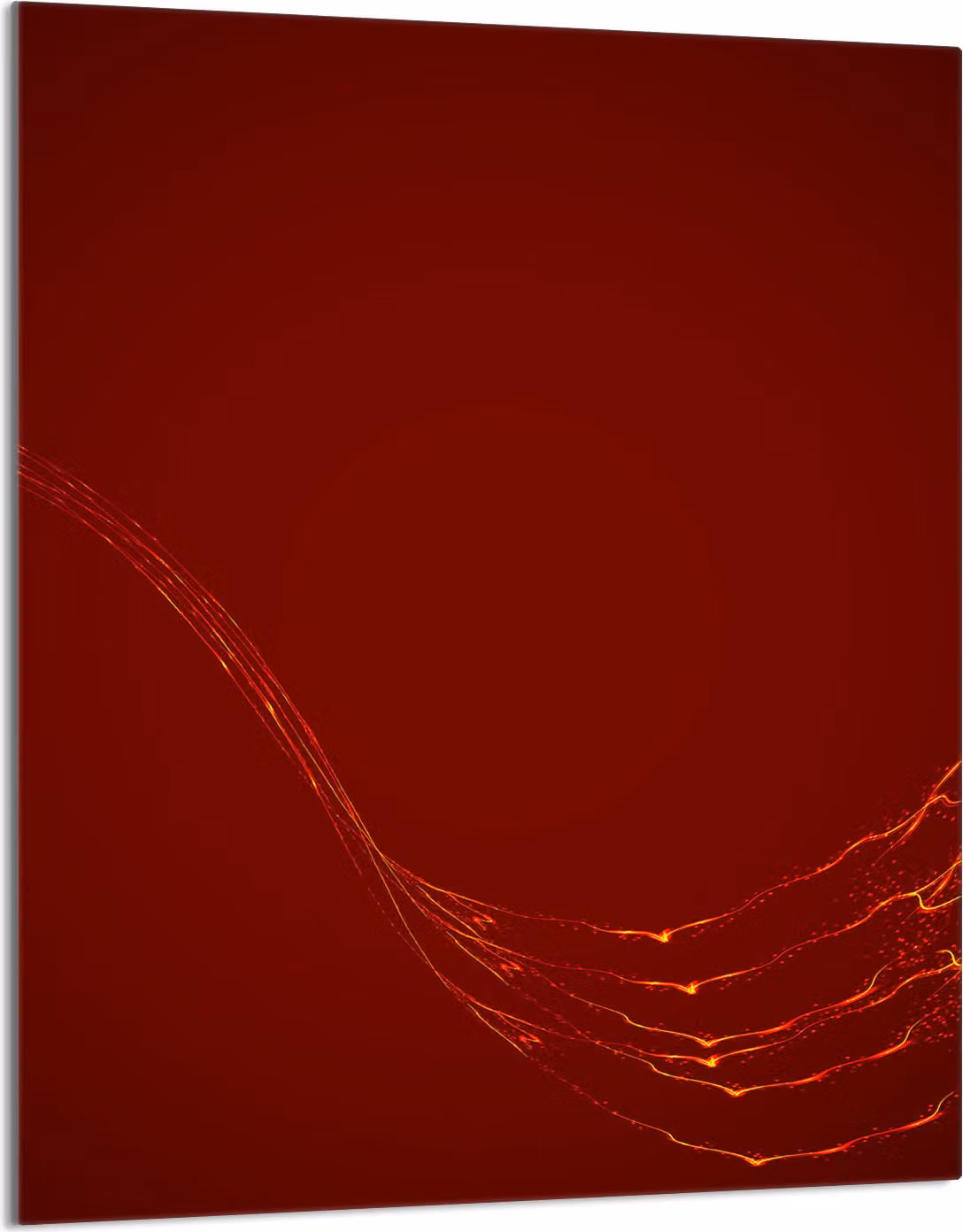 Piastra copriforno 40x52 Coperchio per piano cottura in Vetroceramica Paraspruzzi Piatto in vetro Tagliere decorativo, motivo rosso