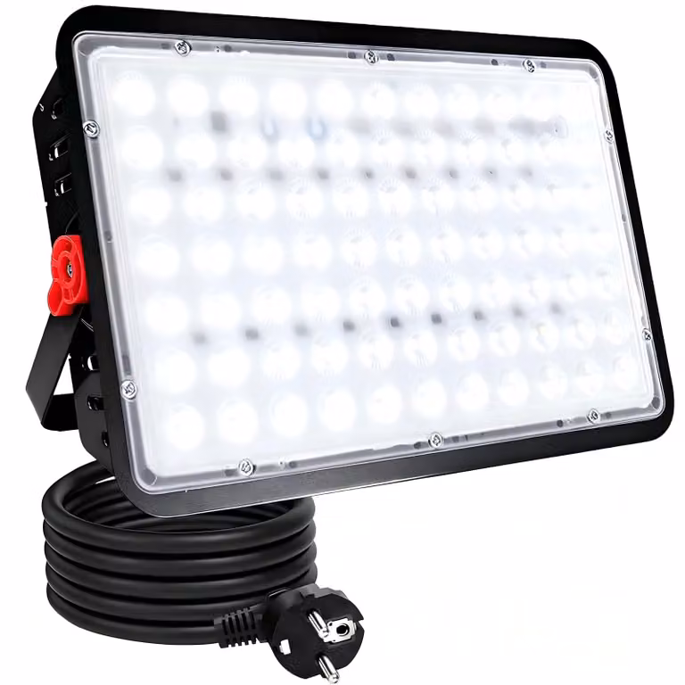 Faretto LED da esterno, 200W, 20000 lumen, 6500K, grado di protezione IP66, impermeabile, con spina