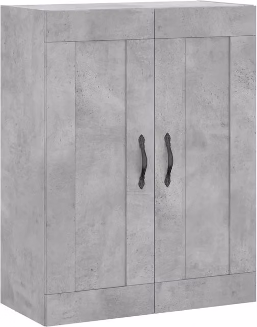 Armadio da parete in legno multistrato 69,5 x 34 x 90 cm con 3 scomparti elegante e moderno in grigio cemento 02_0048910