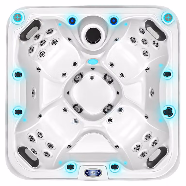 Hydromassagewanne Blubberbad Whirlpool Spa-Bad Whirlwanne 185x185 cm