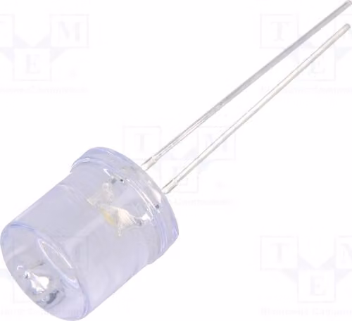 LED; 10 mm; bianco caldo; 1560÷2180 mcd; 100°; Frontale: piatto. Diodi LED a foro passante, 10 mm. Modello: OSM5DKA6A1A