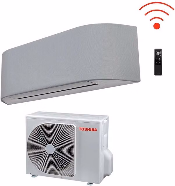 Condizionatore Split Toshiba Haori 16000 Btu RAS-B16N4KVRG-E con Wi-Fi Integrato e Classe Energetica A+++, Colore Bianco o Grigio