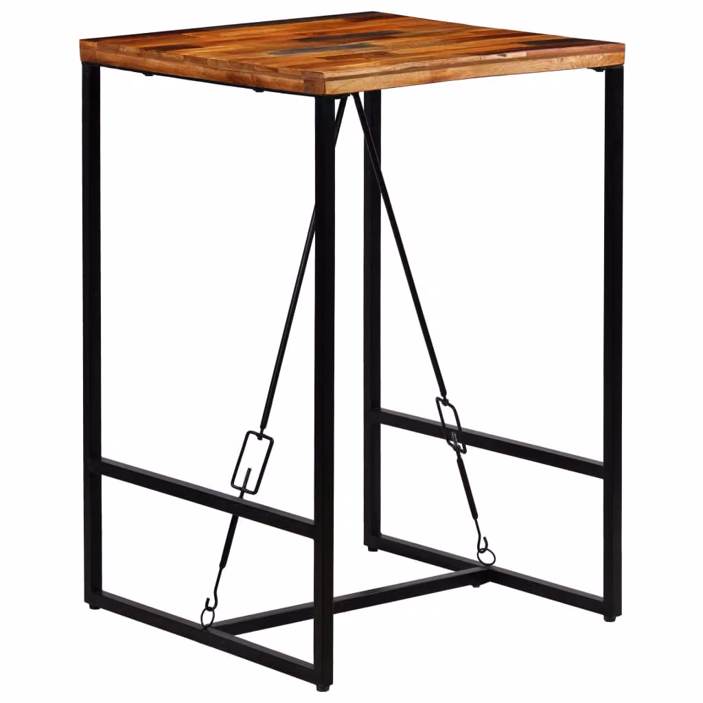 The Living Store Bartisch Altholz Massiv 70x70x106 cm
