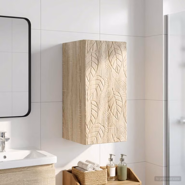 Armadio da bagno a muro vidaXL DELFT Rovere Sonoma, L 30 cm x P 31 cm x H 59 cm