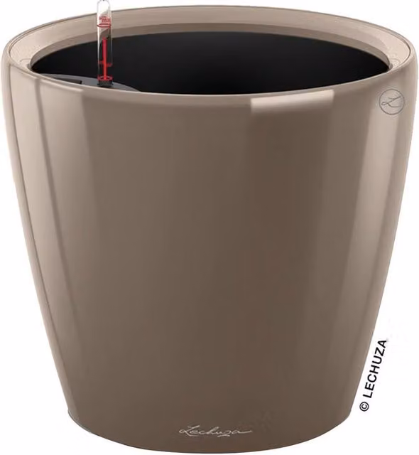 Vaso autoirrigante Classico Premium LECHUZA in polipropilene colore beige H 47 cm x ø 50 cm