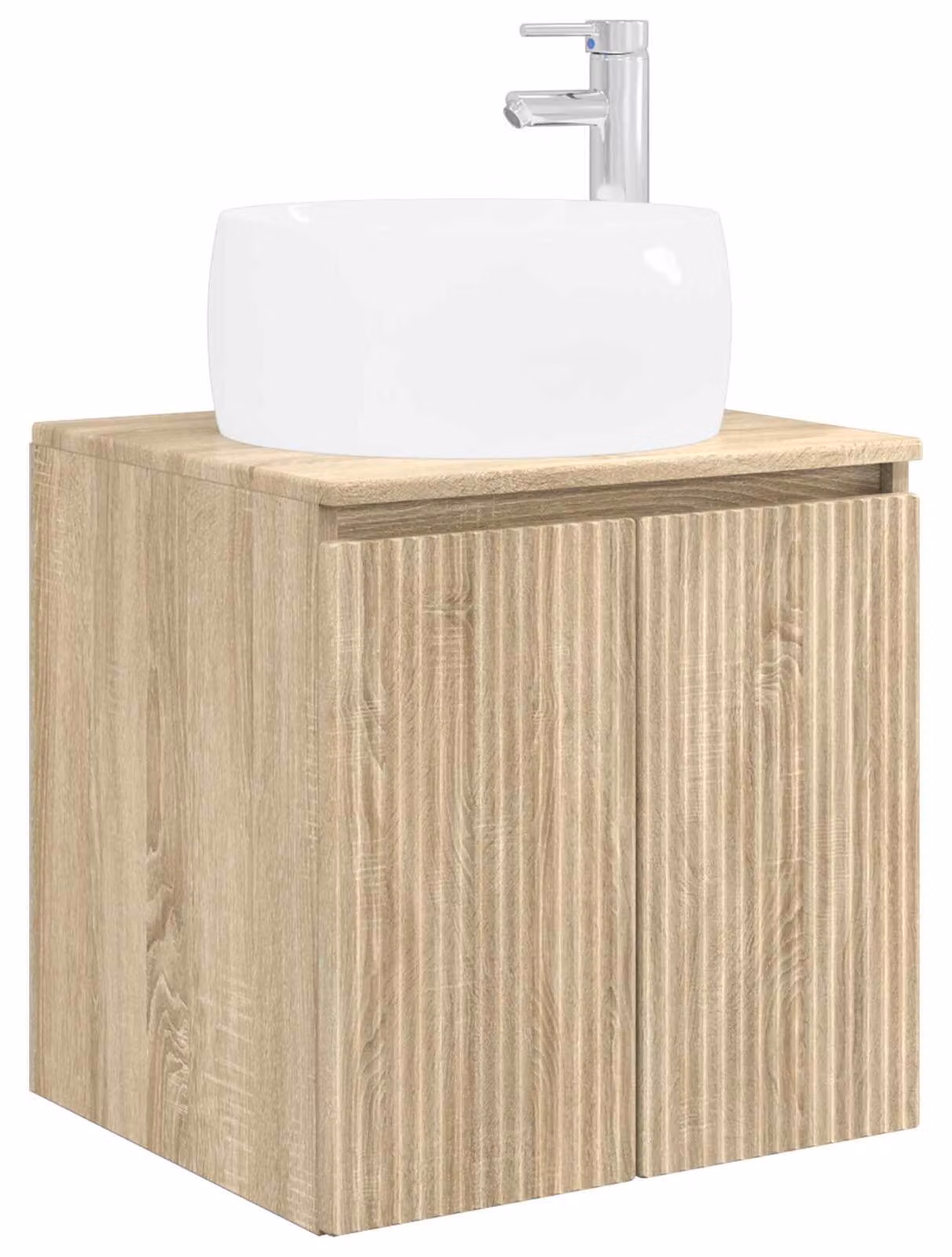 Mobile Lavabo da Parete Rovere Sonoma 49,5 x 44,5 x 66 cm