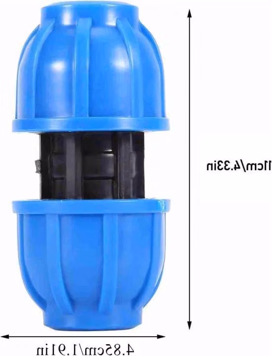 Raccordo in plastica per tubi PE da 20 mm - confezione da 5 pezzi - adattatore per rubinetto