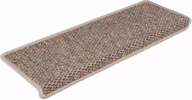 Tappeti Adesivi Scale Aspetto Sisal 30 pz 65x21x4cm Beige Scuro 3365890