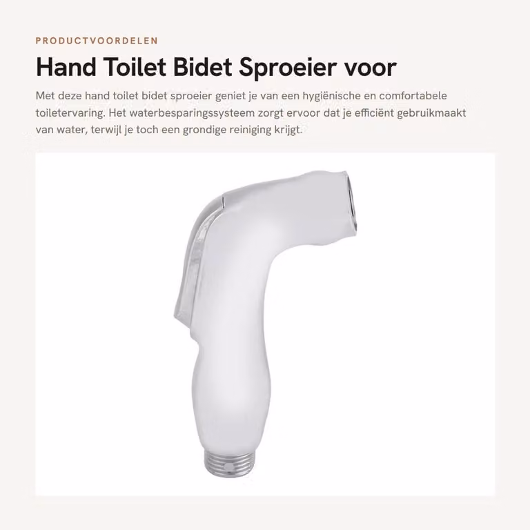Ugello spray per bidet manuale, adatto per toilette e bagni