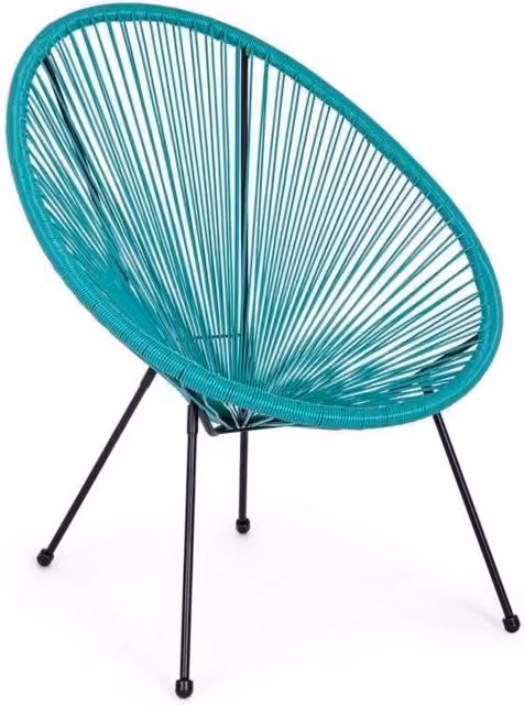 Poltrona Parker 72x78x89 cm in Acciaio e Fibra Sintetica